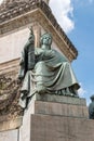 Close-up of Liberte d`association Freedom of Association at Congress Column in Brussels, Belgium