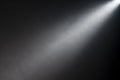 Close up of light beam isolated on black Royalty Free Stock Photo