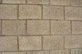 Close up of light brown brick stone wall texture grunge background Royalty Free Stock Photo