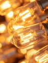 Close-Up of Light Bulbs Royalty Free Stock Photo