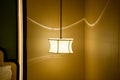 Close-up of the lighting indoors. Light bulb. Interior design, decoration. Royalty Free Stock Photo