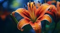 Vibrant Close-up Of Lily Stigma And Anthers With Sharp Details