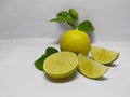 Close up Lime isolated on a white background Royalty Free Stock Photo