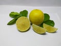 Close up Lime isolated on a white background Royalty Free Stock Photo