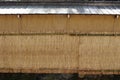 A close-up of lines of hay around Nagamachi, known as samurai di Royalty Free Stock Photo