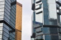 Skyscraper facade in Hong Kong Royalty Free Stock Photo