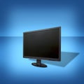 Close-up of a liquid-crystal display (LCD) monitor