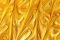 Gold metallic glitter paint swirls Royalty Free Stock Photo