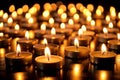 Candles cutting through darkness Royalty Free Stock Photo