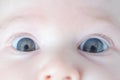 Close-up of little baby face Royalty Free Stock Photo