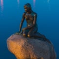 Close up of Little Mermaid Statue Copenhagen Royalty Free Stock Photo