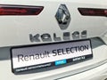 Close-up of the logo of the French car Renault model Koleos