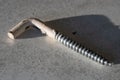 Long screw for wall hangers close up Royalty Free Stock Photo