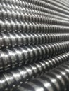 Close up long steel thread Royalty Free Stock Photo