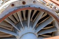 Jet engine parts Royalty Free Stock Photo