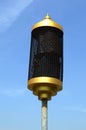 Loudspeaker pole in garden Royalty Free Stock Photo