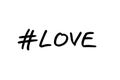 Hashtag Love Royalty Free Stock Photo