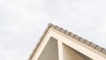 close-up, low angle shot, top corner of a gable roof, of a modern house, beautiful, luxurious