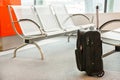 Close up of luggage (suitcase, baggage ) at the airport.