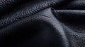 Close-up of luxurious black leather texture with detailed grain pattern Royalty Free Stock Photo