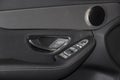 The close up of luxurious car door panel Royalty Free Stock Photo