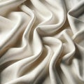 Elegant Cream Satin Fabric Texture, AI Generated