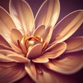 Close up of luxury golden flower