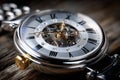 Close Up of a Luxury Skeleton Watch Royalty Free Stock Photo