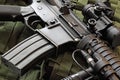 Close-up of M4A1 (AR-15) carbine Royalty Free Stock Photo