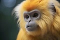 close up of a macaque. Generative AI