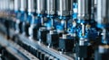 Close-up of machinery used for automated quality control