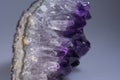 Close-Up Macro Amethyst Crystal