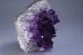 Close-Up Macro Amethyst Crystal