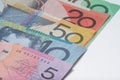 Close Up Macro Australian Notes Money