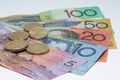 Close Up Macro Australian Notes Money Royalty Free Stock Photo