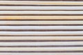 Close up macro of beige brown bamboo mat as striped background t Royalty Free Stock Photo