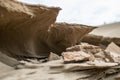 close up macro bokeh mini sand dunes. Royalty Free Stock Photo
