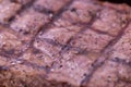 Close up, macro of delicious beefsteak. Grilled Ribai steak