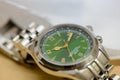 Close-up Macro of green SEIKO watch, Bangkok, Thailand