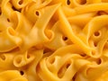 Close up and macro of pasta and cheese