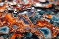 close up macro photograph of the agate and quartz structural detail background