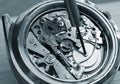Vintage chronograph watch mechanism