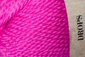 close up macro pink knitting wool texture. Royalty Free Stock Photo