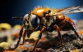 Close up macro shot House fly. Musca Domestica Fly