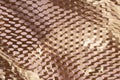 close up macro texture of eco friendly recycled paper bubble wrap substitute Royalty Free Stock Photo