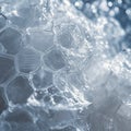 Close-up macro of translucent bubble wrap creating a clean abstract pattern Royalty Free Stock Photo
