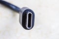 Close up macro of USB-C Connector Royalty Free Stock Photo