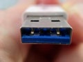 Close Up / Macro of USB Royalty Free Stock Photo