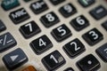 Close up macro view of calculator keypad as financial concept Royalty Free Stock Photo
