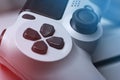 Close up macro view of Dualshock 4 wireless controlle Royalty Free Stock Photo